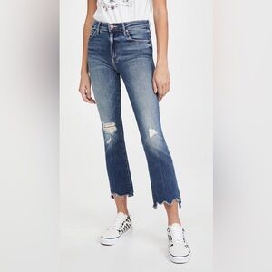 MOTHER Blue Skinny Jeans Distressed Style